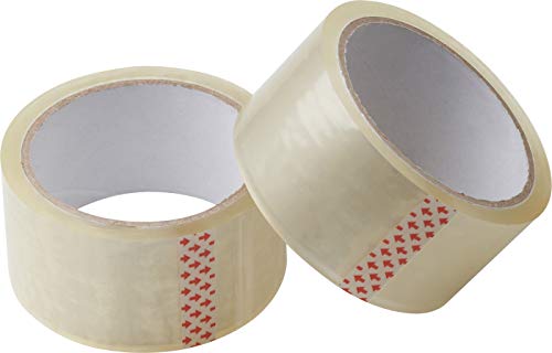 Meister Klebeband 45 m x 48 mm - transparent - 2er Set - für Päckchen, Umzugs-Kartons und Verpackung -zuverlässiger Verschluss - gute Klebkraft / Paketband / Packband / Paketklebeband / Kleberolle / 4241110 von Meister