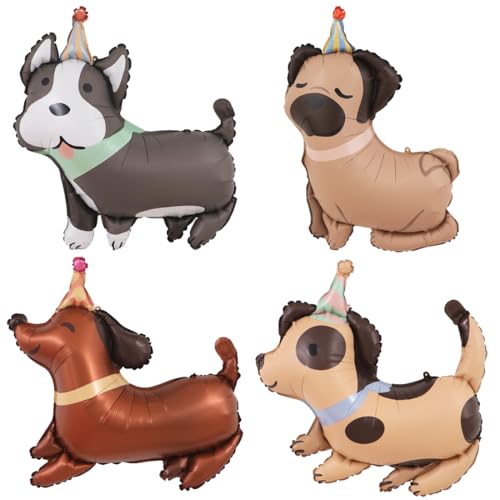 Hund Folienballon, 4 Stücke Welpe Folienballons,Luftballons Welpe,Tiere Folienballon,Walking hund ballon,Kinder geburtstag Party Deko Geburtstagsgeschenk Kinderspielzeug Hund Folienballon, 4 Stücke Welpe Folienballons,Luftballons Welpe,Tiere Folienballon,Walking hund ballon,Kinder geburtstag Party Deko Geburtstagsgeschenk Kinderspielzeug von Meleager