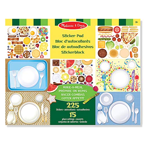 Melissa & Doug Stickerbrett zur Zubereitung einer Mahlzeit | Aktivitätsbrett | Stickerbrett | 3+ | Geschenk für Jungen oder Mädchen von Melissa & Doug