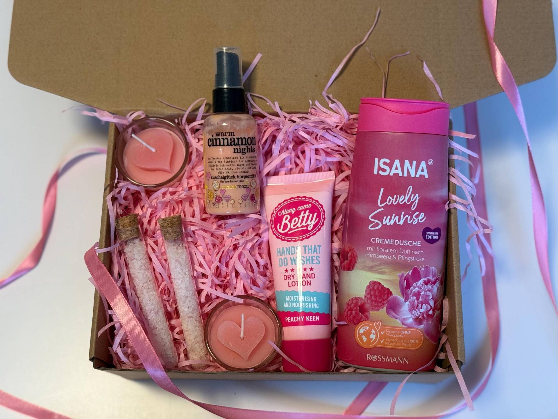 Frauengeschenk Geschenk Für Freundin Mädchen Spa Beautybox Wellness Set Geschenkbox Geschenkset Badeset Entspannung Badezusätze Pflegeset von MellowsBoxDE