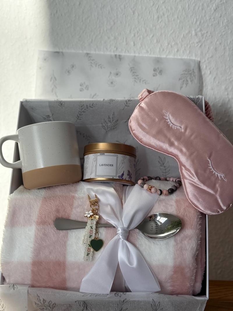 Giftset Geschenkbox Wellnessgeschenk Spa Geschenk Für Teenager Mädchen Girl Frauen Beautygeschenk Pink Wellness Wohlfühlgeschenk Verwöhnen von MellowsBoxDE