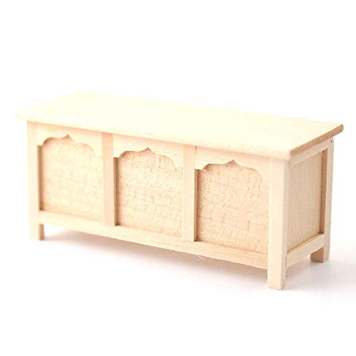 Melody Jane Puppenhaus Unbehandeltes Holz Hochzeit Decke Brust Attika Koffer Osmanisch Miniatur 1:12 von Melody Jane