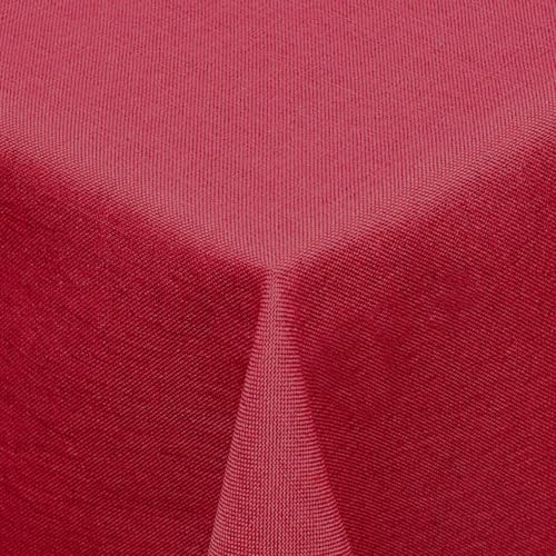 Melody Textil Tischdecke Leinen-Optik 140cm rund mit Fleck-Schutz Bordeaux *wasserabweisend* Farbe wählbar von Melody