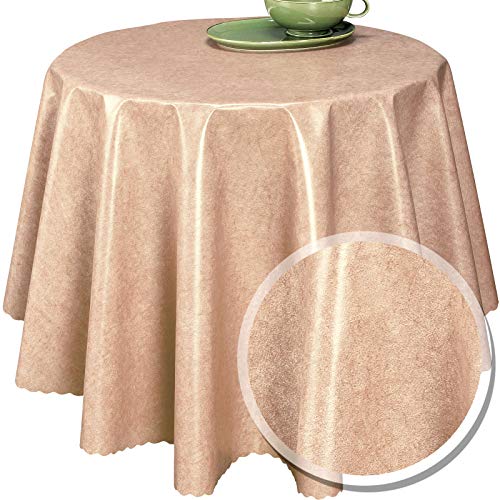 Melody Wachstuch Tischdecke 200 x 140 cm eckig Uni Creme #1225-06 von Melody