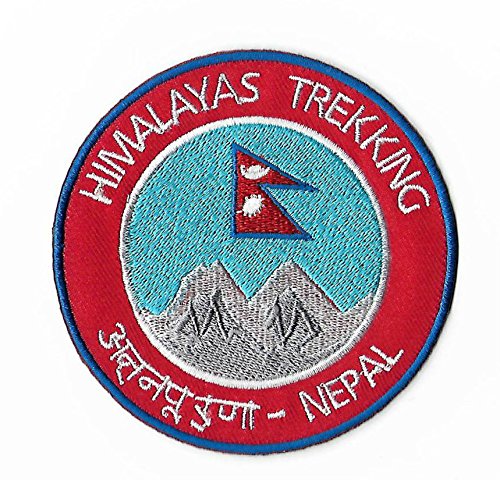 Himalaya Trekking Nepal Patch bestickt Eisen oder annähen Abzeichen Applique Bergsteigen Trek Souvenir von Memelburg