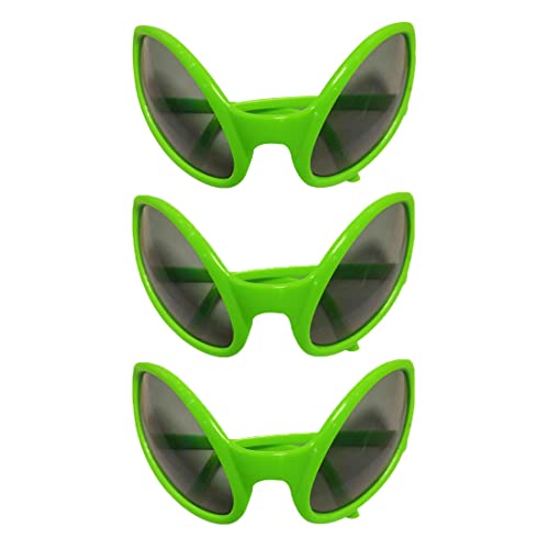 MenYiYDS - 3 Stück Skurrile Alien-Brille Alien-Kostüm-Brille Deko-Brille Foto-Requisiten Party-Brille Gastgeschenke von MenYiYDS