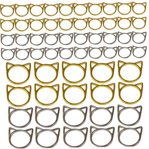 Metallstichmarkierungen, 60 Prozent süße Katzenstichmarker, wiederverwendbare Gold- und Silberhäkeln der Häkelverriegelungsmarke für Strickennähwerkzeuge Metallstichmarkierungen, 60 Prozent süße Katzenstichmarker, wiederverwendbare Gold- und Silberhäkeln der Häkelverriegelungsmarke für Strickennähwerkzeuge von Meooyo