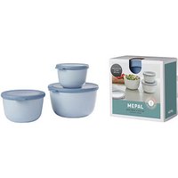 MEPAL Frischhaltedosen-Set Cirqula 8,5/10,0/11,5 cm hoch nordic blue 0,5/1,0/2,0 l, 1 Set von Mepal