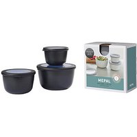 MEPAL Frischhaltedosen-Set Cirqula 8,5/10,0/11,5 cm hoch nordic black 0,5/1,0/2,0 l, 1 Set von Mepal