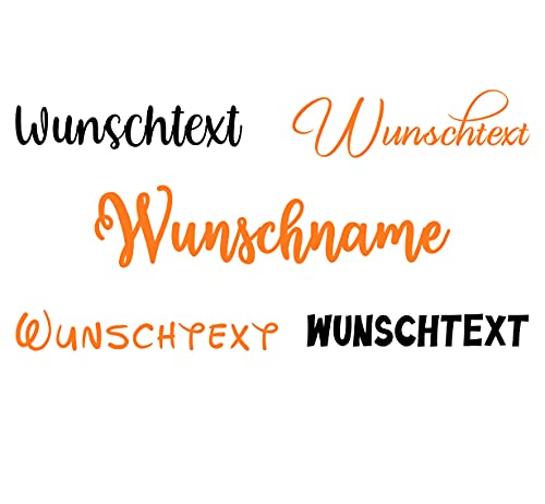 Merchfy Bügelbild Wunschname für Textilien - Kinder Bügelbild Name Wunschtext selbst bedrucken. Bügelbilder selbst gestalten. Namensaufkleber Kleidung. Bügelfolie für Textilien. Namen zum aufbügeln von Merchfy