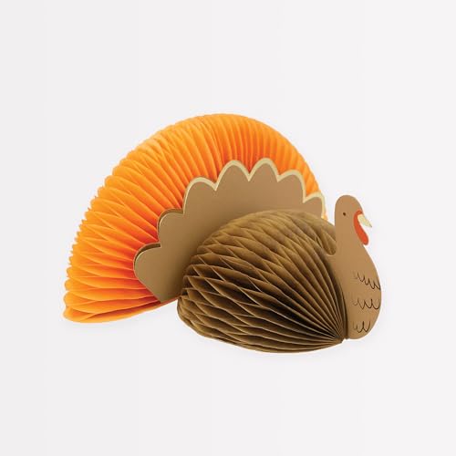 Meri Meri Türkei-Tischkarten (8 Stück), 15,2 x 7,6 x 11,1 cm, Thanksgiving-Platzkarten, wiederverwendbare Thanksgiving-Tischdekoration von Meri Meri