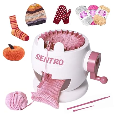 MericTop SENTRO Strickmaschine, 22 Nadeln, intelligente Rundhäkelmaschine, Rundstrickmaschine, Hutwebmaschine, Sockenwebstuhl, Socken, Mütze, Kürbis, Schal, Muttertagsgeschenke MericTop SENTRO Strickmaschine, 22 Nadeln, intelligente Rundhäkelmaschine, Rundstrickmaschine, Hutwebmaschine, Sockenwebstuhl, Socken, Mütze, Kürbis, Schal, Muttertagsgeschenke von MericTop