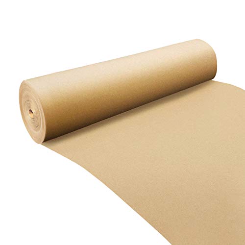 MERRIMEN Packpapierrolle – Jumbo-Packung – Braunes Papierpackpapier – ideal für Kunst, Handwerk, Geschenke, Post, Versand, Verpackung, Bodenbelag, Tischläufer (500 mm x 200 m) von Merrimen