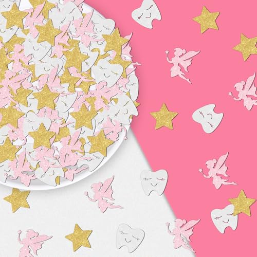200 Stück Zahnfee Glitzer Konfetti Zahn Geburtstag Party Babyparty Dekorationen Rosa Fee Tisch Gold Stern Dekor für Mädchen Zahnthema Geburtstag Babyparty Party Supplies 200 Stück Zahnfee Glitzer Konfetti Zahn Geburtstag Party Babyparty Dekorationen Rosa Fee Tisch Gold Stern Dekor für Mädchen Zahnthema Geburtstag Babyparty Party Supplies von Merrystorm