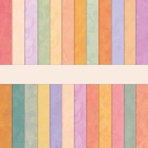 Scrapbook Papier Buntes Scrapbook Bastelpapier mit Muster, Doppelseitiges Decoupage Papier Motivpapier, 24 Blatt Scrapbooking Papier Dekorpapier (B, 30,5x30,5 cm/12x12 inch) von MerwDeeyt