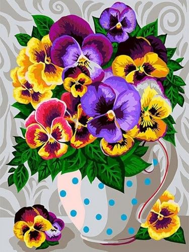 Mesribandy 5D Diamond Painting Kits Phalaenopsis-Orchidee DIY Diamant Leinwand Kristall Strass Painting nach Zahlen für Kinder Erwachsene Dekorationen 40x50 cm von Mesribandy