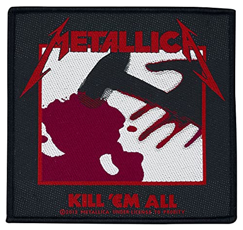 Metallica Kill 'Em All Unisex Patch Standard 100% Polyester Band-Merch, Bands von Metallica