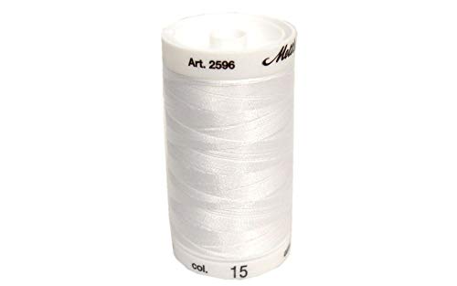 Mettler A2596-0015 Nähen und Stickerei Gewind, Polyester, 0015 Weiss, 800 m von Mettler