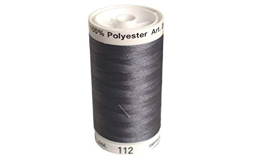 Mettler A2596-0112 Nähen und Stickerei Gewind, Polyester, #0112 Grau, 800 m von Mettler