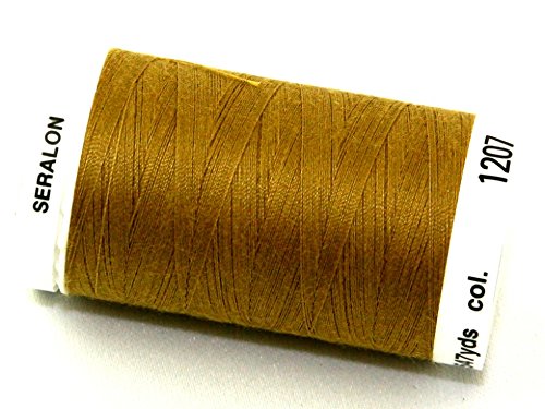 Mettler-Seralon Polyester Allgemeine Nähgarn 500 m 500 m 1207 Ginger – Pro Spule + Gratis Minerva Crafts Craft Guide von Mettler