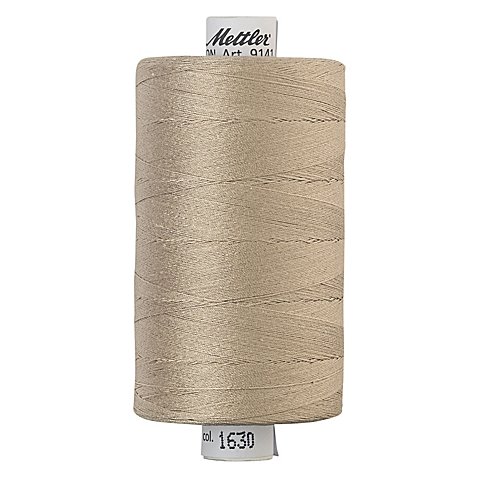 Mettler Silk Finish Cotton Maschinen- & Handquiltgarn, Stärke: 40, 1000m-Spule, beige von Mettler