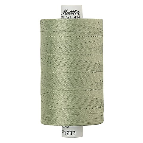 Mettler Silk Finish Cotton Maschinen- & Handquiltgarn, Stärke: 40, 1000m-Spule, eukalyptus von Mettler