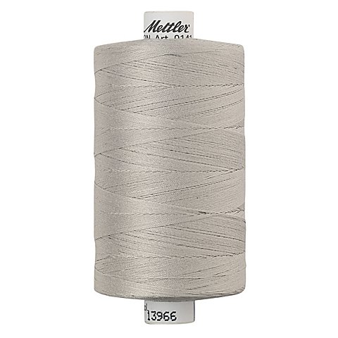 Mettler Silk Finish Cotton Maschinen- & Handquiltgarn, Stärke: 40, 1000m-Spule, hellgrau von Mettler