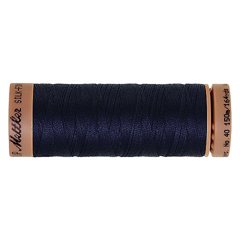 Mettler Silk Finish Cotton Maschinen- & Handquiltgarn, Stärke: 40, 150m-Spule, marine von Mettler