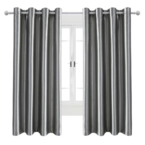 Mewkew Verdunkelungsvorhänge für Schlafzimmer Wohnzimmer Schrank und Raumteiler Gardinen Thermovorhang Blickdichte Vorhänge Fenstervorhänge mit Ösen,1 Stück,H233×B102 cm von Mewkew