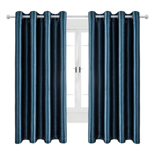 Mewkew Verdunkelungsvorhänge für Schlafzimmer und Wohnzimmer Fenster Vorhänge Lichtundurchlässige Vorhänge Raumtrenner Gardinen Wärmeisolierte Vorhänge,1 Stück,H240×B142 cm von Mewkew