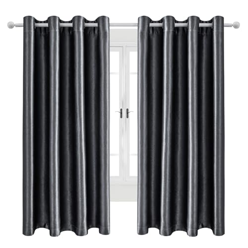 Mewkew Verdunkelungsvorhänge für Schlafzimmer und Wohnzimmer Fenster Vorhänge Lichtundurchlässige Vorhänge Raumtrenner Gardinen Wärmeisolierte Vorhänge,1 Stück,H284×B352 cm von Mewkew