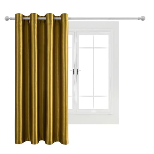 Mewkew Verdunklungsvorhänge Fenster Vorhänge Blickdicht Thermovorhang mit Ösen Gardinen Blickdicht Blackout Curtains for Bedroom Raumtrenner Gardinen,1 Stück,H240×B452 cm von Mewkew