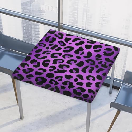 Mexpekil Quadratische Tischdecke, Leopardenmuster, 117 x 117 cm, elastisch, wasserdicht, Tischschutz für drinnen und draußen, Violett Mexpekil Quadratische Tischdecke, Leopardenmuster, 117 x 117 cm, elastisch, wasserdicht, Tischschutz für drinnen und draußen, Violett von Mexpekil