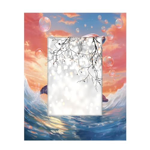 Mexpekil Rechteckiger Bilderrahmen, 12,7 x 17,8 cm, Delfin, Holz, Fotorahmen für Schreibtisch, Tischplatte, Wandcollage, Dekoration, Wandmontage, Bilderrahmen ohne Matte Mexpekil Rechteckiger Bilderrahmen, 12,7 x 17,8 cm, Delfin, Holz, Fotorahmen für Schreibtisch, Tischplatte, Wandcollage, Dekoration, Wandmontage, Bilderrahmen ohne Matte von Mexpekil