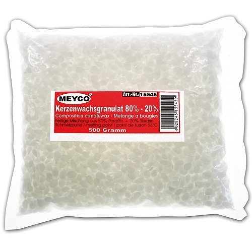 Kerzenwachsgranulat, 80/20%, 1 kg von Meyco Hobby