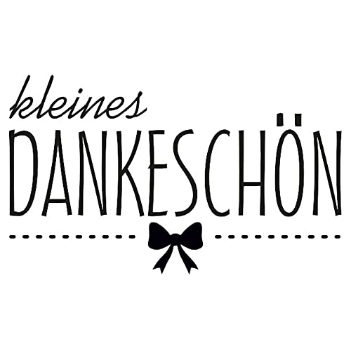 Stempel "kleines DANKESCHÖN" mit Holzgriff, ca.50x30mm von Meyco