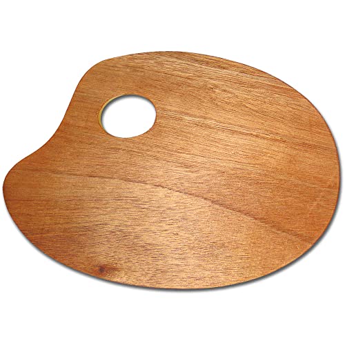 Mischpalette Malpalette Holzpalette -oval- Meyercordt GmbH 20 x 30 cm von Meyercordt GmbH