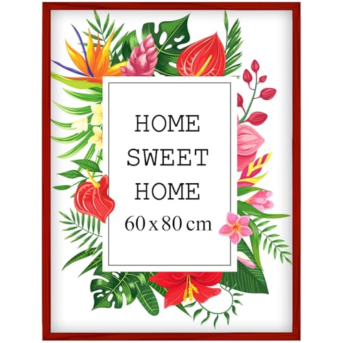 Mg Design Bilderrahmen 60x80 cm - Farbe Rot, aus Holz, mit Acrylglas - zum vertikalen oder horizontalen Aufhängen, ohne Hintergrund, für Fotos, Poster, Puzzles Mg Design Bilderrahmen 60x80 cm - Farbe Rot, aus Holz, mit Acrylglas - zum vertikalen oder horizontalen Aufhängen, ohne Hintergrund, für Fotos, Poster, Puzzles von Mg Design