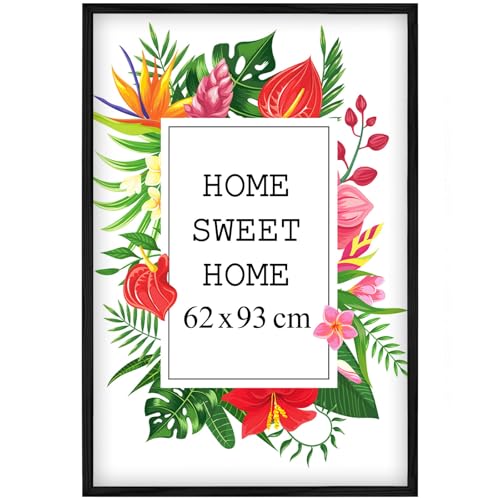 Mg Design Bilderrahmen 62x93 cm - Farbe Schwarz aus Holz, mit Acrylglas - zum vertikalen oder horizontalen Aufhängen/Aufstellen, für Fotos, Poster, Puzzles Mg Design Bilderrahmen 62x93 cm - Farbe Schwarz aus Holz, mit Acrylglas - zum vertikalen oder horizontalen Aufhängen/Aufstellen, für Fotos, Poster, Puzzles von Mg Design