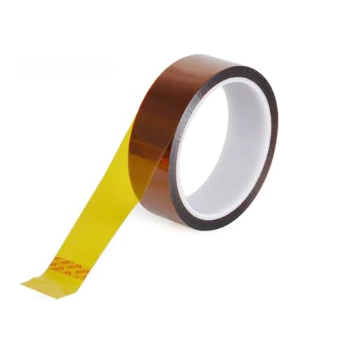 MiJunHD Hochtemperatur Klebeband, 30mm × 33m Polyimid Band, Hitzebeständiges Film Band für Elektronische Produkte, 3D-Drucker, Maskierung, Löten, bis zu 180℃-200℃ (1 Rolle) von MiJunHD