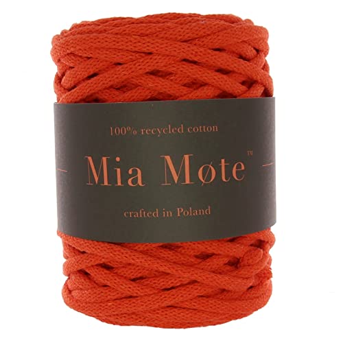 Mia Mote Extra Lush Line Makramee garn Natürliche Baumwollkordel Baumwollgarn Kettgarn Kordel Wandbehang Hängepflanze Pflanze Aufhänger Weben Stricken Boho deko Baumwollzwirn 7mm 100m von Mia Mote