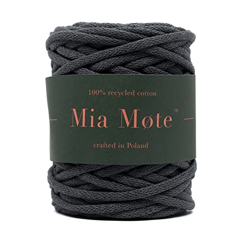 Mia Mote Extra Lush Line Makramee garn Natürliche Baumwollkordel Baumwollgarn Kettgarn Kordel Wandbehang Hängepflanze Pflanze Aufhänger Weben Stricken Boho deko Baumwollzwirn 7mm 100m von Mia Mote