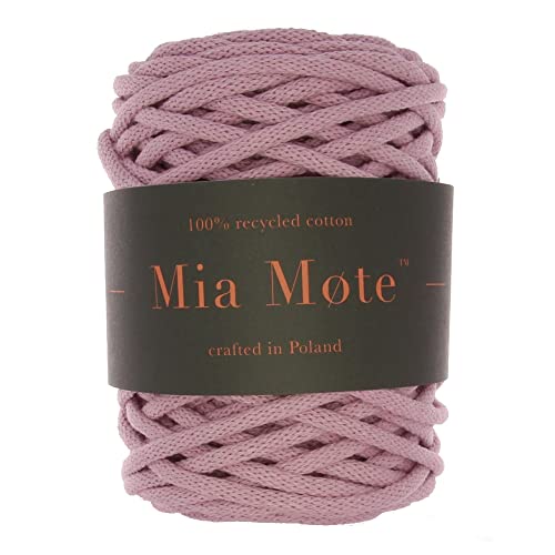 Mia Mote Extra Lush Line Makramee garn Natürliche Baumwollkordel Baumwollgarn Kettgarn Kordel Wandbehang Hängepflanze Pflanze Aufhänger Weben Stricken Boho deko Baumwollzwirn 7mm 100m von Mia Mote