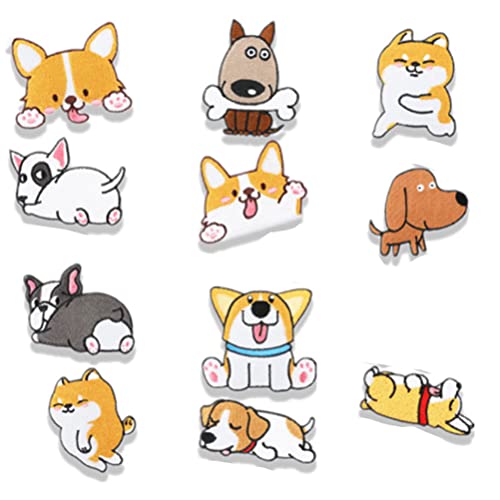 MiaLover 11 Stück Katzenpfoten-Stickerei on Patches DIY Accessories Flicken zum Aufbügeln Kinder Katze Hund Pfote Patches Cute Sewing Applique für Mützen Kostüme Taschen Jeans Kleidungsdekorationen von MiaLover