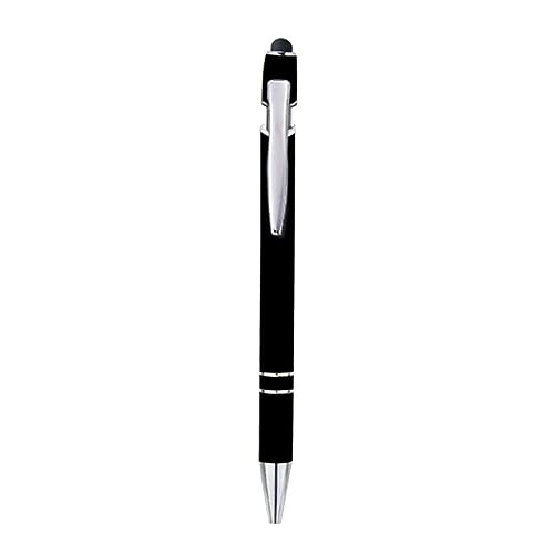 10 x glatter Kugelschreiber, Metall, Capactive Stylus Pen, 1,0 mm, schwarz, Touch-Screen-Stifte Press-Kugelschreiber Bürobedarf von Miaelle