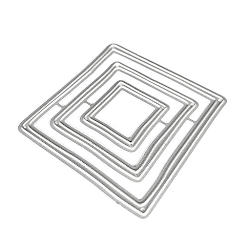 Metall-Stanzformen mit quadratischem Rahmen, Scrapbooking, Album, Stempel, Papierkarte von Miaelle