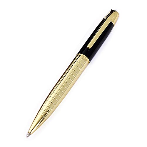 Miaelle Klassischer Metall-Kugelschreiber, einziehbar, schwarz, zum Schreiben von Journaling, Notizen, Unterschrift, Executive Business von Miaelle