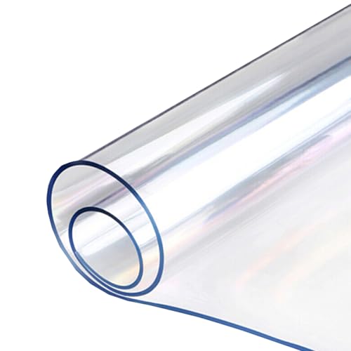 Miaogoo Rechteckige PVC-Tischdecke für Esstisch, Kommode, Teetisch, praktische, abwischbare Schreibtischunterlage, bequeme, transparente Tischdecke (60 x 120 cm) von Miaogoo