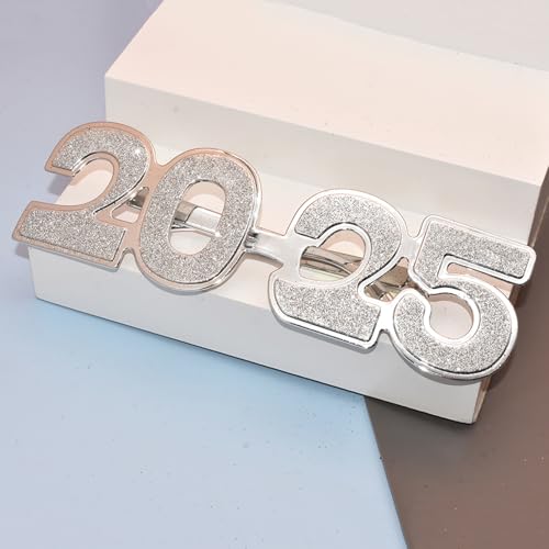 2025 Nummer-Brille, Happy New Year Brille, Diamant-Glitzer-Brille, Cosplay, Requisite, Weihnachten, Party, Dekoration, lustige Brille von Miaoyak