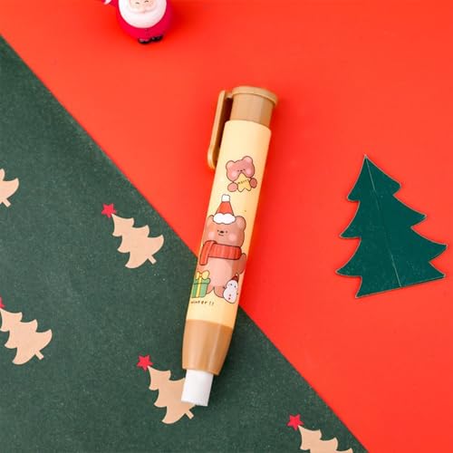 Kawaii Radiergummi für Weihnachten, niedliches Schreiben, Zeichnen, Radiergummi, Schreibwaren, Kinder, Geschenke, Schule, Bürobedarf von Miaoyak